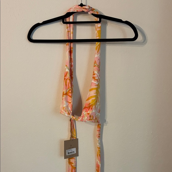Stone Fox Swim Tropical Print Bikini Top and Bottom NWT - Picture 1 of 4